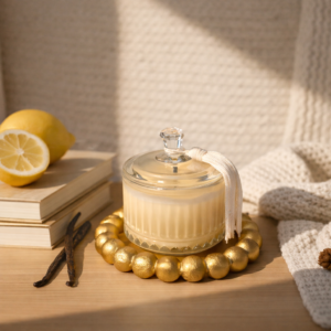 Vela Bombonier de Vidro- Limão Siciliano e Vanilla 70g