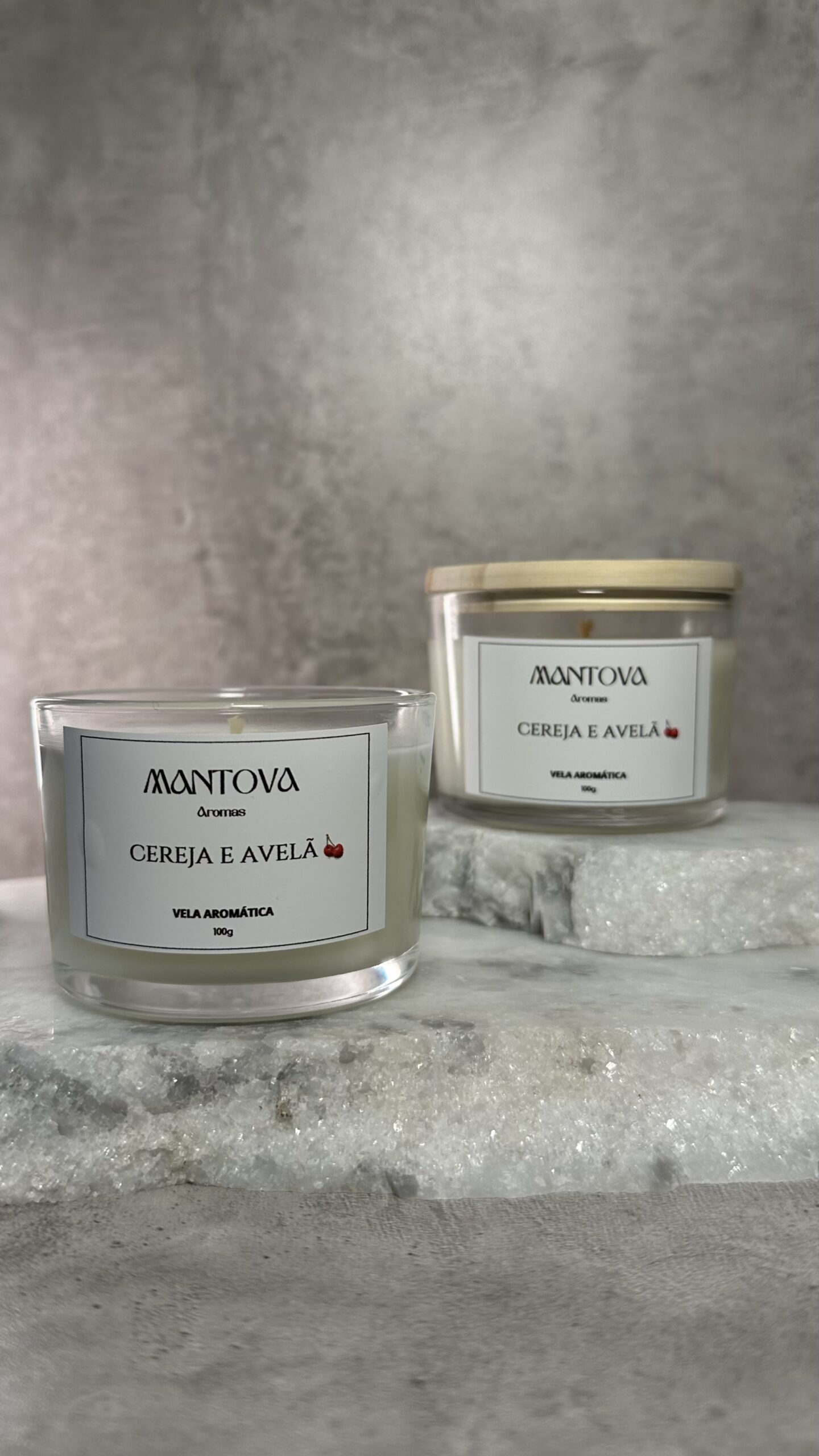 Vela Cereja & Avelã - 100g